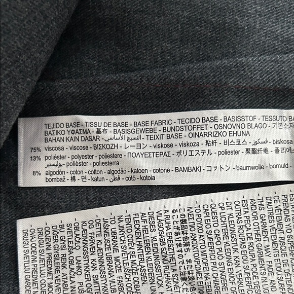 Zara Burgundy Mini Skirt with Gold Button Details - Picture 9 of 11